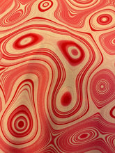 Load image into Gallery viewer, Wave Designs Prints Pink spandex fabric stretches to all 4 sides sold by yards