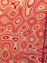 Load image into Gallery viewer, Wave Designs Prints Pink spandex fabric stretches to all 4 sides sold by yards