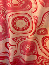 Load image into Gallery viewer, Wave Designs Prints Pink spandex fabric stretches to all 4 sides sold by yards