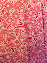 Load image into Gallery viewer, Wave Designs Prints Pink spandex fabric stretches to all 4 sides sold by yards