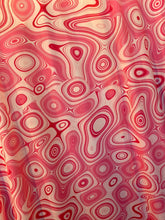 Load image into Gallery viewer, Wave Designs Prints Pink spandex fabric stretches to all 4 sides sold by yards