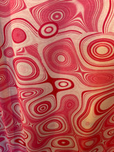 Load image into Gallery viewer, Wave Designs Prints Pink spandex fabric stretches to all 4 sides sold by yards