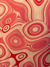 Load image into Gallery viewer, Wave Designs Prints Pink spandex fabric stretches to all 4 sides sold by yards