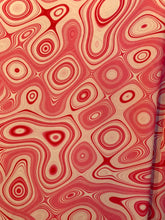 Load image into Gallery viewer, Wave Designs Prints Pink spandex fabric stretches to all 4 sides sold by yards
