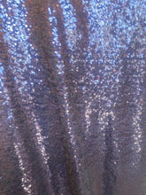 Load image into Gallery viewer, Mini navy Sequins On 4 Way nany Stretch Espandex Fabric sold by the yard
