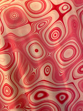 Load image into Gallery viewer, Wave Designs Prints Pink spandex fabric stretches to all 4 sides sold by yards
