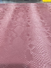 Load image into Gallery viewer, Shiny 4 way stretch wine colored snake Latex with thick  Spandex Fabric sold by the yard o
