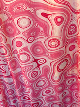 Load image into Gallery viewer, Wave Designs Prints Pink spandex fabric stretches to all 4 sides sold by yards
