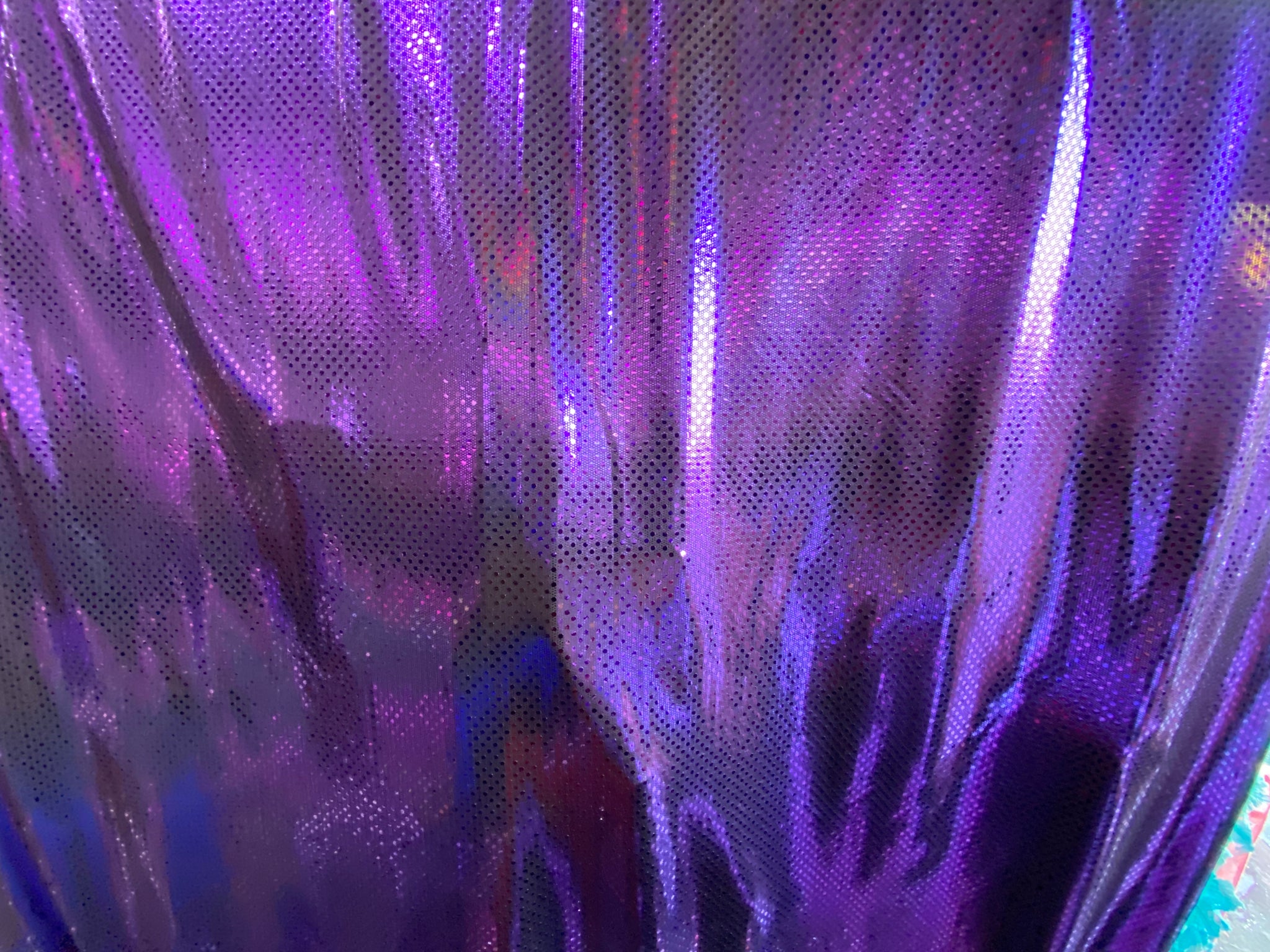 Purple Shiny Nylon Spandex Fabric By The Yard