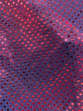 Load image into Gallery viewer, Mini Dot Shiny Mirror Desings 2 Spandex Fabric Iridescent Sold By Yard Iridescent Fuchsia
