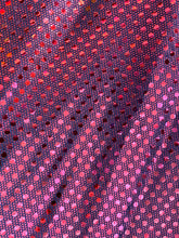 Load image into Gallery viewer, Mini Dot Shiny Mirror Desings 2 Spandex Fabric Iridescent Sold By Yard Iridescent Fuchsia
