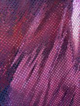 Load image into Gallery viewer, Mini Dot Shiny Mirror Desings 2 Spandex Fabric Iridescent Sold By Yard Iridescent Fuchsia
