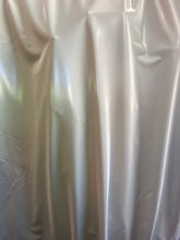 Load image into Gallery viewer, White Shiny Mirror Nylon Spandex Fabric Iridescent Sold By Yard
