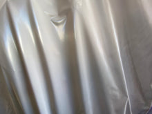 Load image into Gallery viewer, White Shiny Mirror Nylon Spandex Fabric Iridescent Sold By Yard
