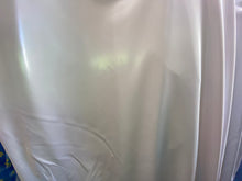 Load image into Gallery viewer, White Shiny Mirror Nylon Spandex Fabric Iridescent Sold By Yard
