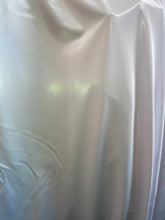 Load image into Gallery viewer, White Shiny Mirror Nylon Spandex Fabric Iridescent Sold By Yard
