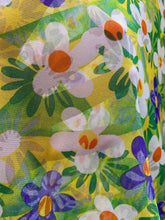 Load image into Gallery viewer, Floral Prints on Mesh Fabric Fabric By Yard Yellow/Green
