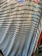 Load image into Gallery viewer, Stripe Prints on Mesh Fabric sold by the yard
