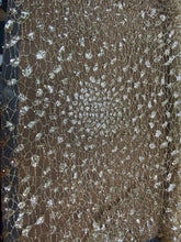 Load image into Gallery viewer, Designs Mesh Lace Non Stretch Fabric With Sequins By Yard Gold
